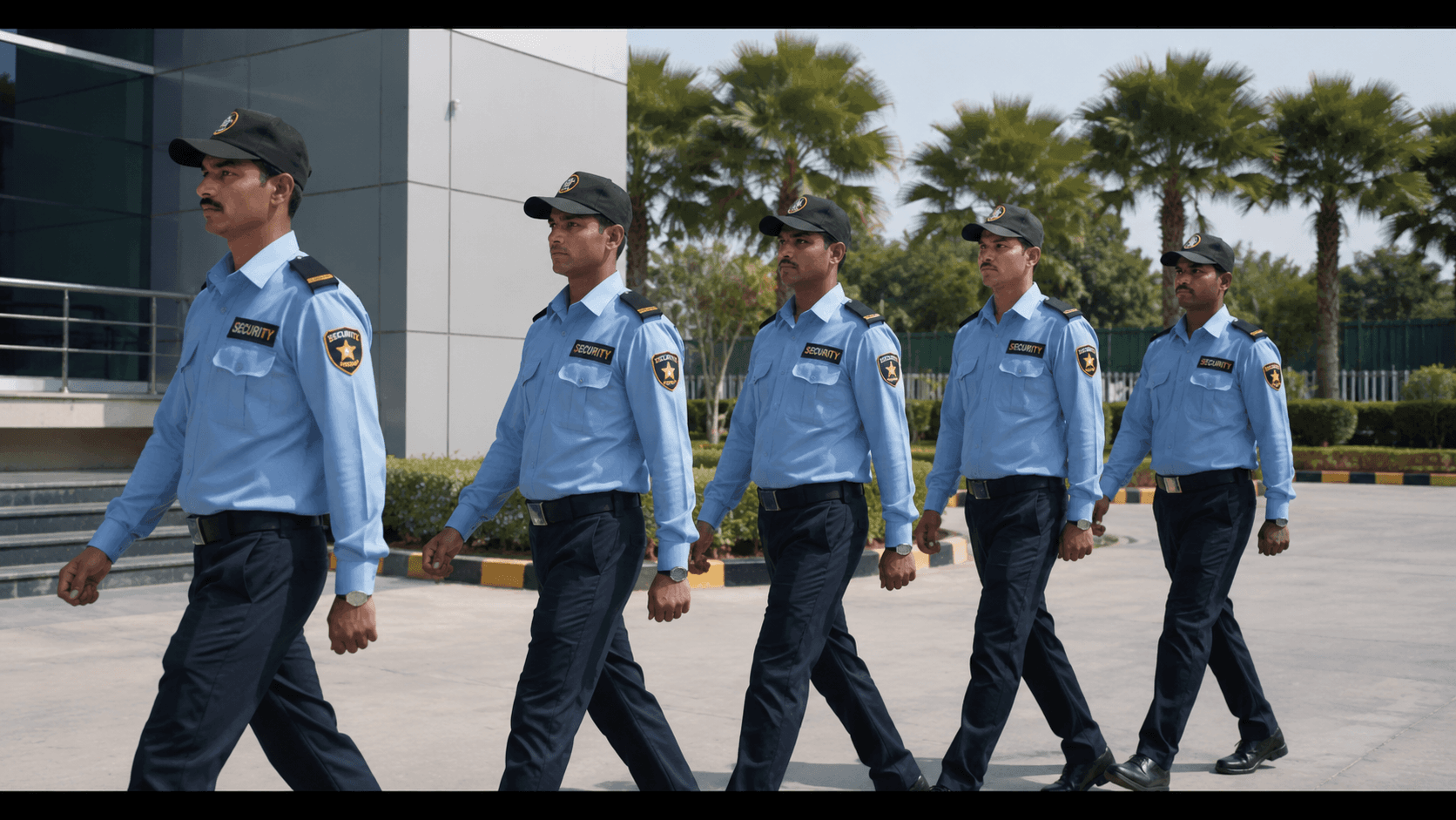 Trained uniformed Khan Security personnel deployed in Anantnag